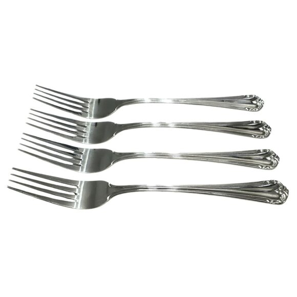 Hampton Silversmiths Katrinka 4 Dinner Forks Stainless Replacement Flatware 215 - Picture 6 of 7